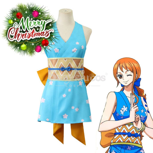 【In Stock】Anime One Piece Cosplay Nami Pajamas Costume Costumes 1000