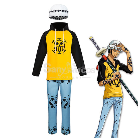 【In Stock】Anime One Piece Cosplay Trafalgar D. Water Law Hoodie Costume Costumes