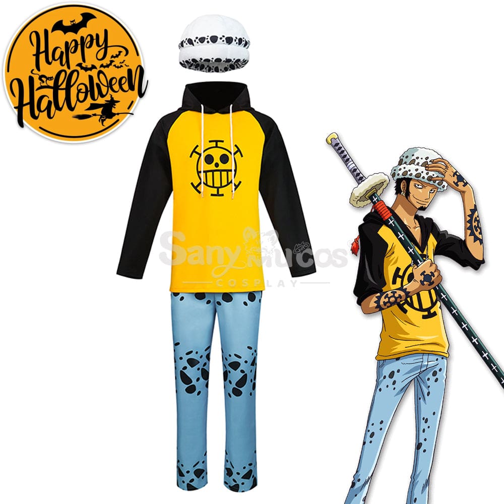 【In Stock】Anime One Piece Cosplay Trafalgar D. Water Law Hoodie Costume Costumes