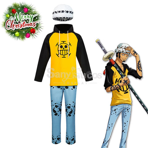 【In Stock】Anime One Piece Cosplay Trafalgar D. Water Law Hoodie Costume Costumes