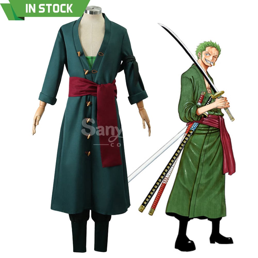 【In Stock】Anime One Piece Cosplay Zoro Wano Country Costume Costumes