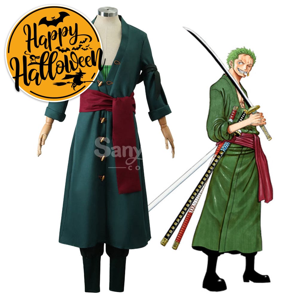 【In Stock】Anime One Piece Cosplay Zoro Wano Country Costume Costumes