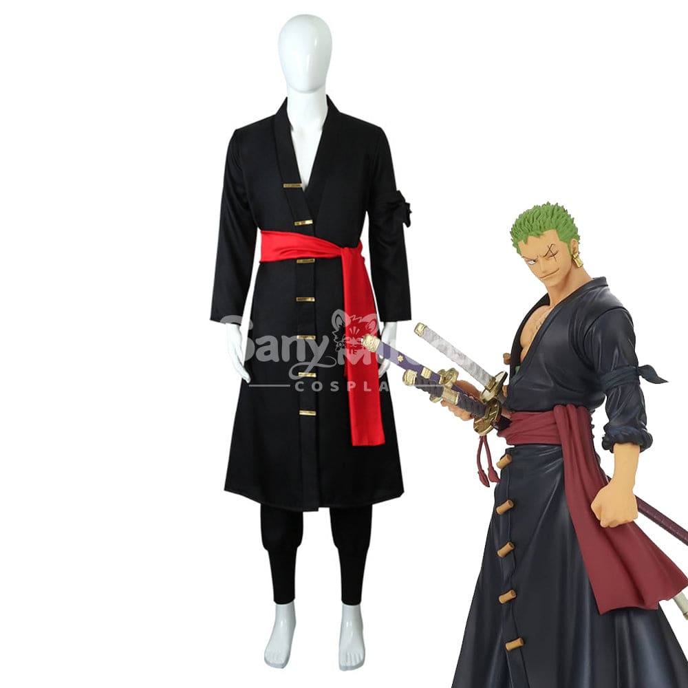 【In Stock】Anime One Piece Cosplay Zoro Wano Country Kimono Costume Costumes