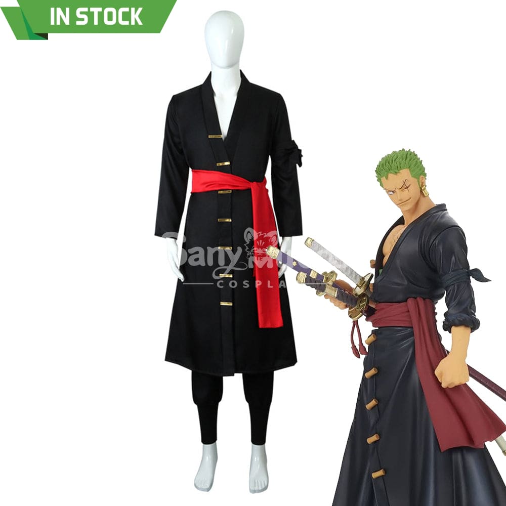 【In Stock】Anime One Piece Cosplay Zoro Wano Country Kimono Costume Costumes