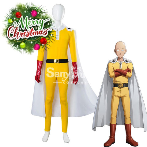 【In Stock】Anime One Punch Man Cosplay Saitama Costume Costumes