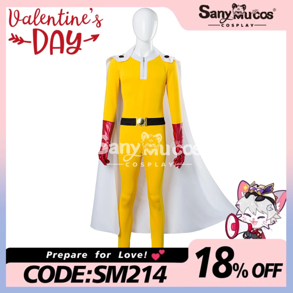 【In Stock】Anime One Punch Man Cosplay Saitama Costume Costumes