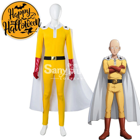 【In Stock】Anime One Punch Man Cosplay Saitama Costume Costumes