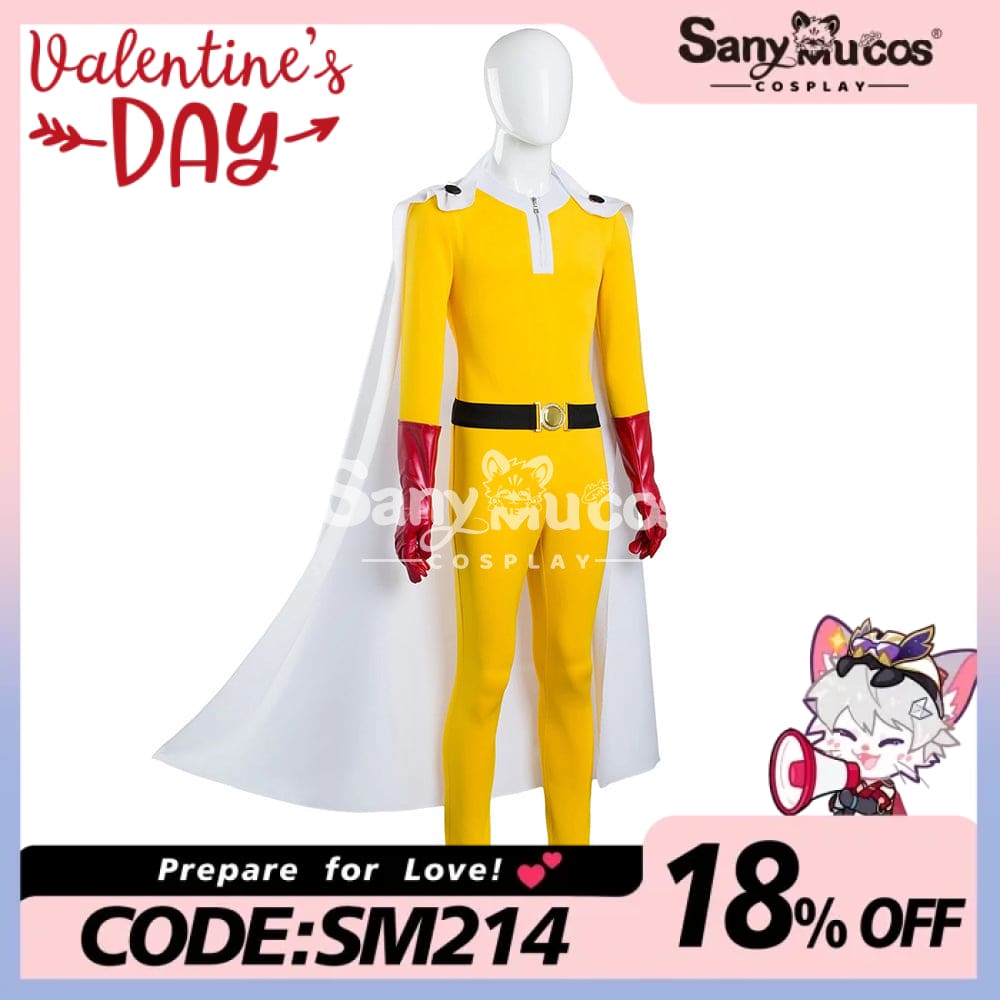 【In Stock】Anime One Punch Man Cosplay Saitama Costume Costumes