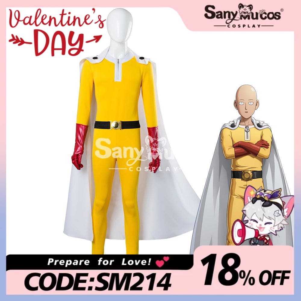 【In Stock】Anime One Punch Man Cosplay Saitama Costume Costumes