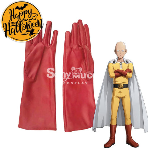 【In Stock】Anime One Punch Man Cosplay Saitama Gloves Accessory