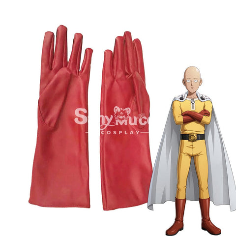 【In Stock】Anime One Punch Man Cosplay Saitama Gloves Accessory