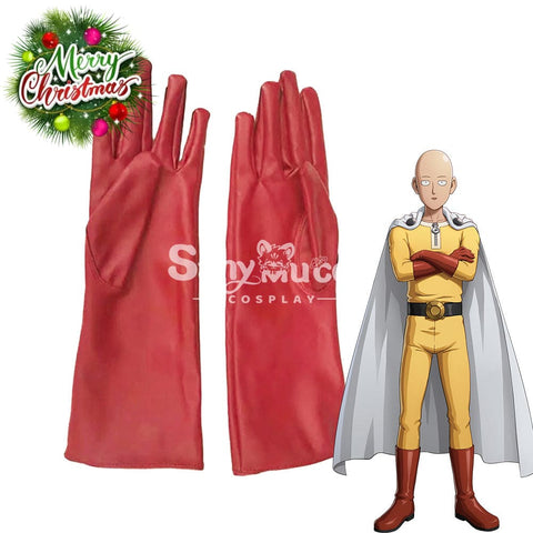 【In Stock】Anime One Punch Man Cosplay Saitama Gloves Accessory