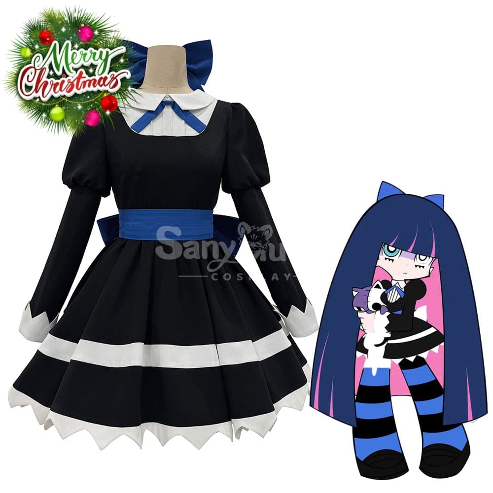 【In Stock】Anime Panty & Stocking with Garterbelt Cosplay Stocking Black Dress Cosplay Costume Cosplay Costumes