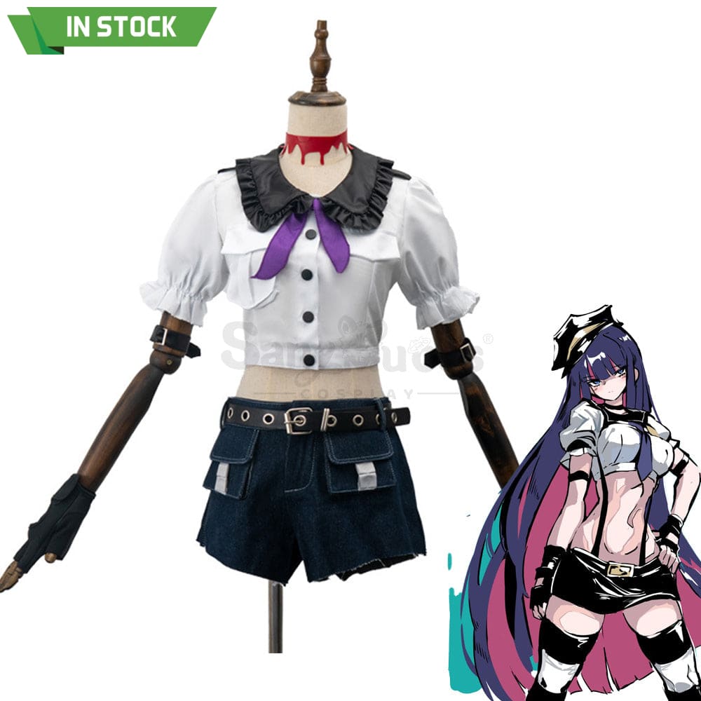 【In Stock】Anime Panty & Stocking With Garterbelt Cosplay Officer Of The Undead Anarchy Costume