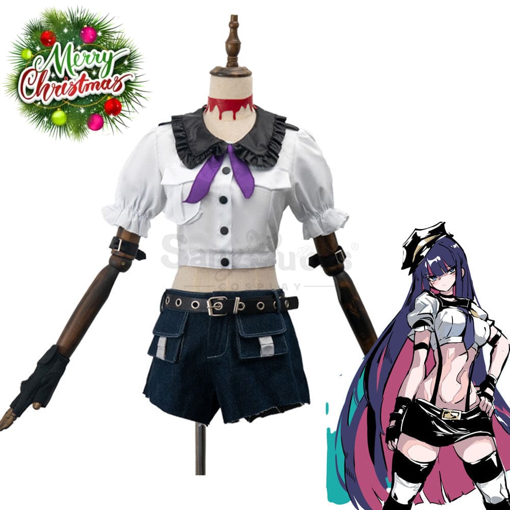 【In Stock】Anime Panty & Stocking With Garterbelt Cosplay Officer Of The Undead Anarchy Costume