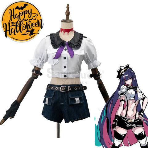 【In Stock】Anime Panty & Stocking With Garterbelt Cosplay Officer Of The Undead Anarchy Costume