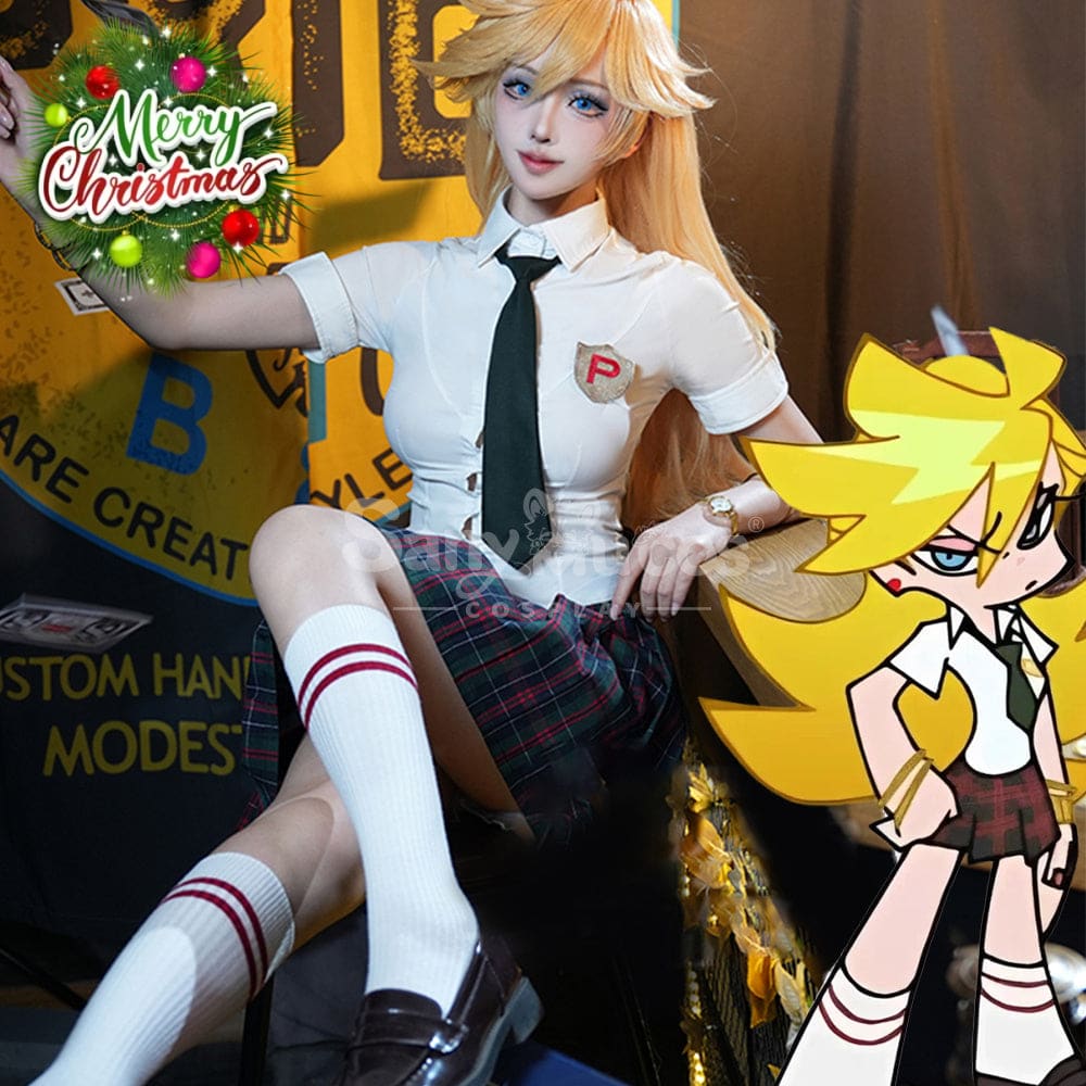 【In Stock】Anime Panty & Stocking with Garterbelt Cosplay Panty Stocking School Uniform Cosplay Costume Cosplay Costumes