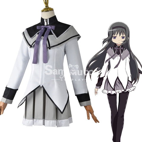 【In Stock】Anime Puella Magi Madoka Magica Cosplay Akemi Homura Costume Costumes