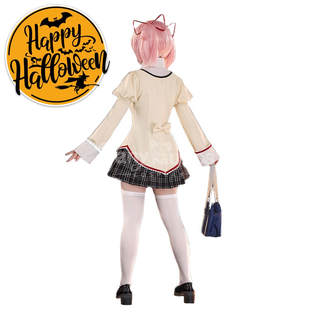 【In Stock】Anime Puella Magi Madoka Magica Cosplay Kaname Madoka&Akemi Homura&Tomoe Mami Cosplay Costume Premium Edition