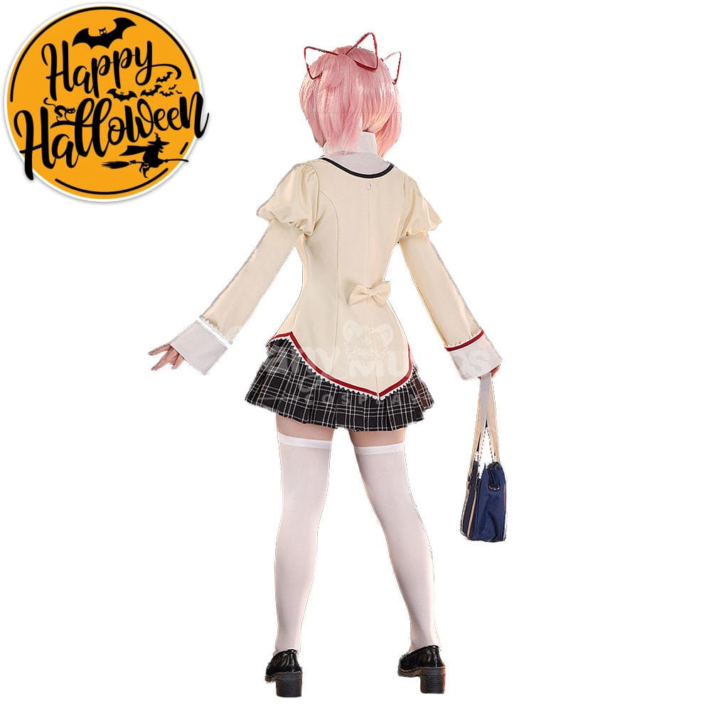 【In Stock】Anime Puella Magi Madoka Magica Cosplay Kaname Madoka&Akemi Homura&Tomoe Mami Cosplay Costume Premium Edition