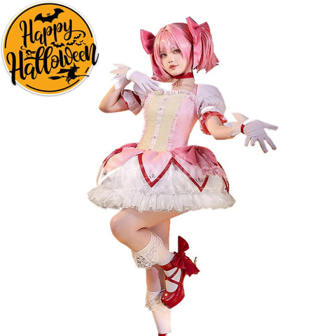 【In Stock】Anime Puella Magi Madoka Magica Cosplay Kaname Madoka Cosplay Costume Premium Edition Cosplay Costumes