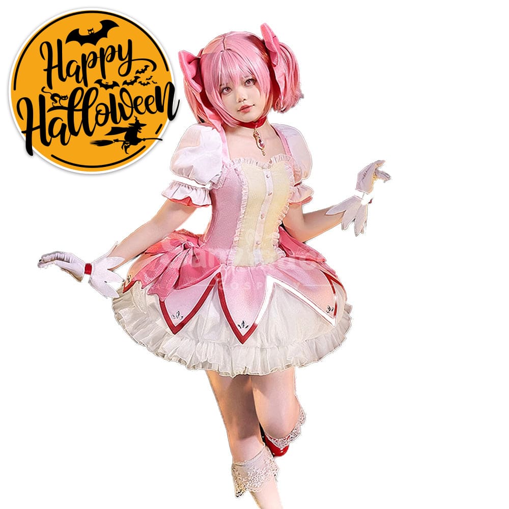 【In Stock】Anime Puella Magi Madoka Magica Cosplay Kaname Madoka Cosplay Costume Premium Edition Cosplay Costumes