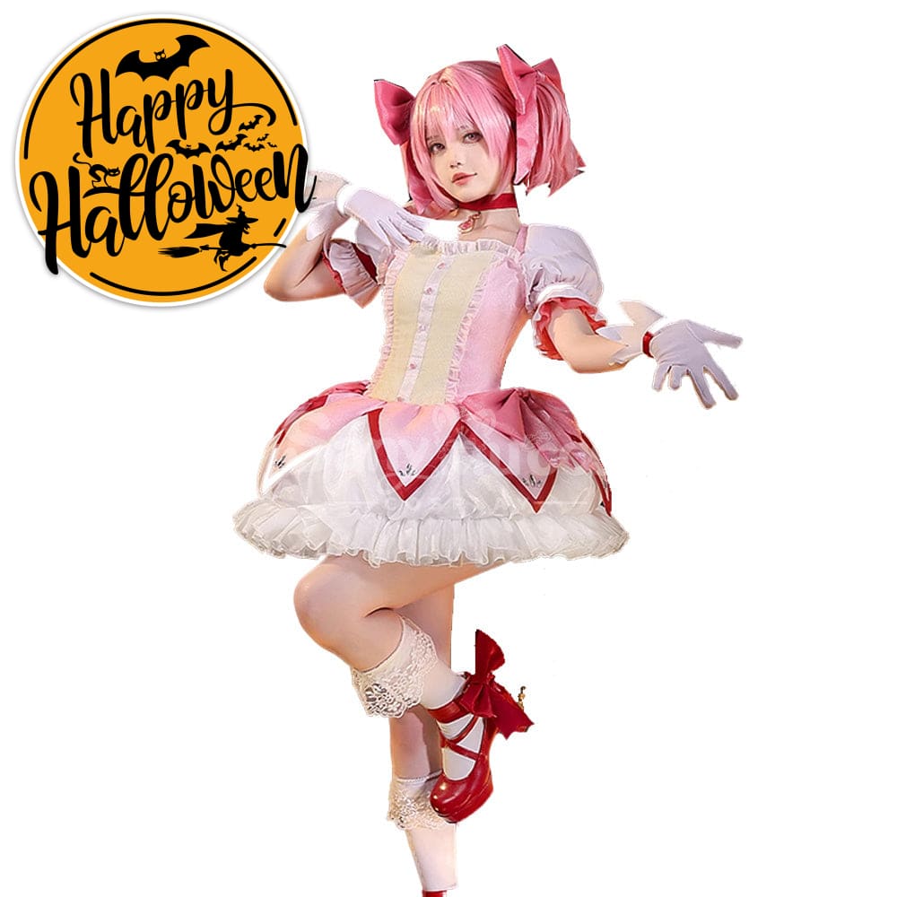 【In Stock】Anime Puella Magi Madoka Magica Cosplay Kaname Madoka Cosplay Costume Premium Edition Cosplay Costumes