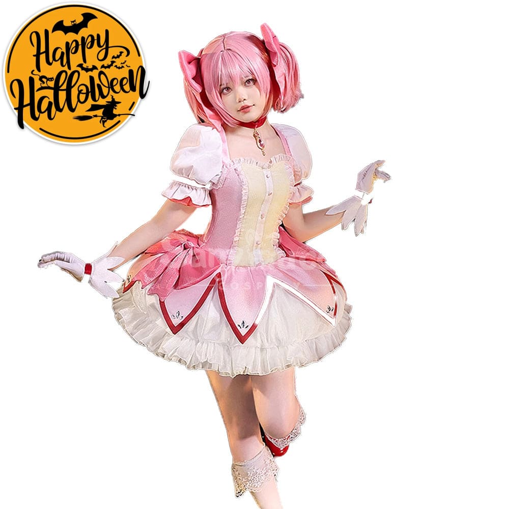【In Stock】Anime Puella Magi Madoka Magica Cosplay Kaname Madoka Cosplay Costume Premium Edition Cosplay Costumes