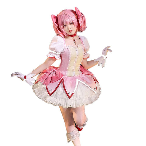 【In Stock】Anime Puella Magi Madoka Magica Cosplay Kaname Madoka Cosplay Costume Premium Edition Cosplay Costumes