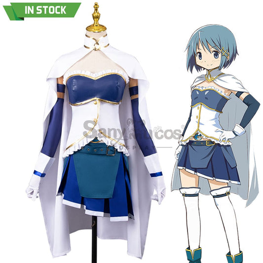 【In Stock】Anime Puella Magi Madoka Magica Cosplay Miki Sayaka Costume Costumes 1000