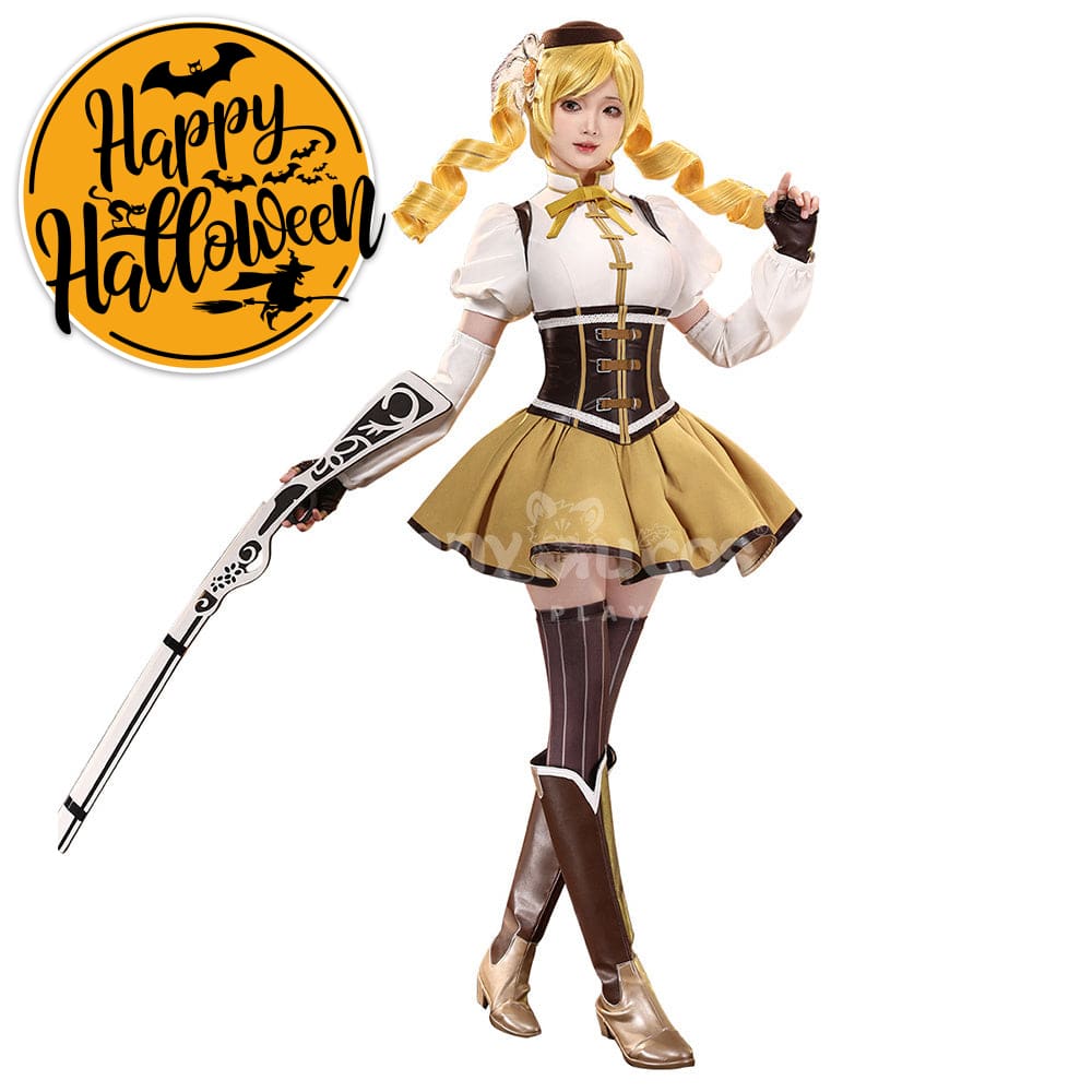 【In Stock】Anime Puella Magi Madoka Magica Cosplay Tomoe Mami Cosplay Costume Premium Edition Cosplay Costumes