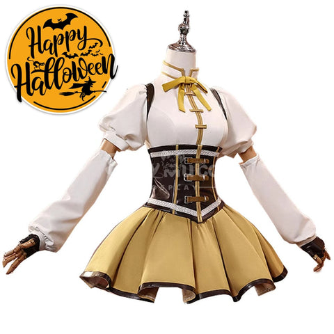 【In Stock】Anime Puella Magi Madoka Magica Cosplay Tomoe Mami Cosplay Costume Premium Edition Cosplay Costumes