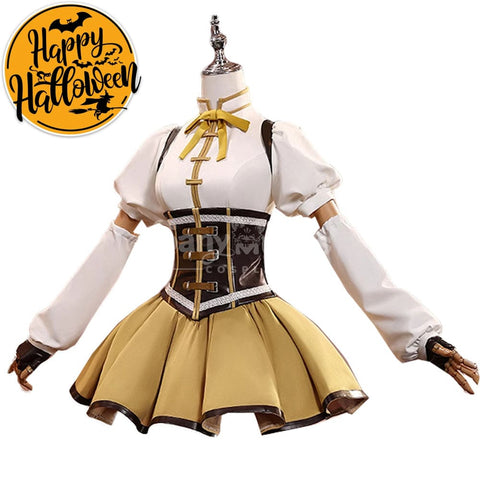 【In Stock】Anime Puella Magi Madoka Magica Cosplay Tomoe Mami Cosplay Costume Premium Edition Cosplay Costumes