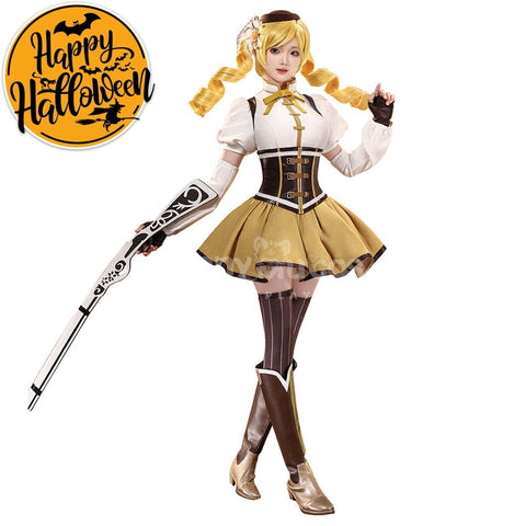 【In Stock】Anime Puella Magi Madoka Magica Cosplay Tomoe Mami Cosplay Costume Premium Edition Cosplay Costumes