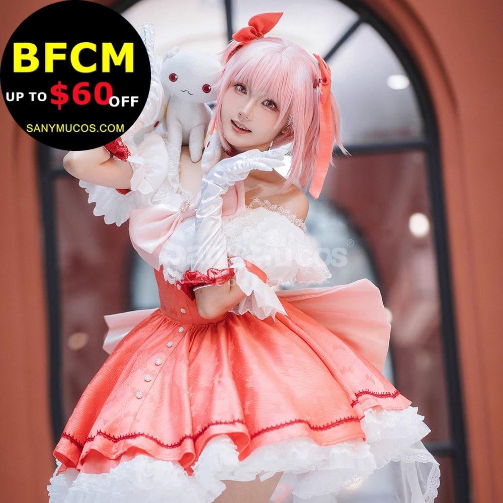 【In Stock】Anime Puella Magi Madoka Magica: The Movie Cosplay Madoka Kaname School Uniform Cosplay Costume Cosplay
