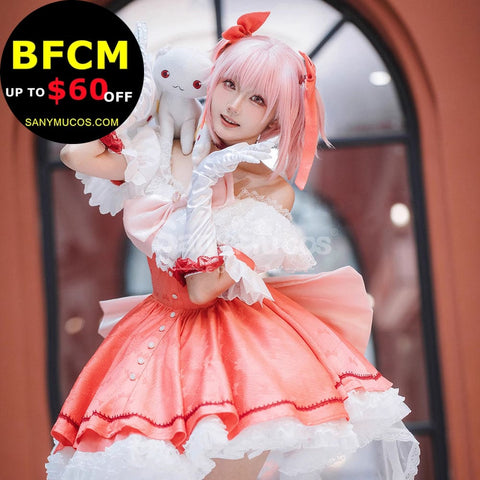 【In Stock】Anime Puella Magi Madoka Magica: The Movie Cosplay Madoka Kaname School Uniform Cosplay Costume Cosplay