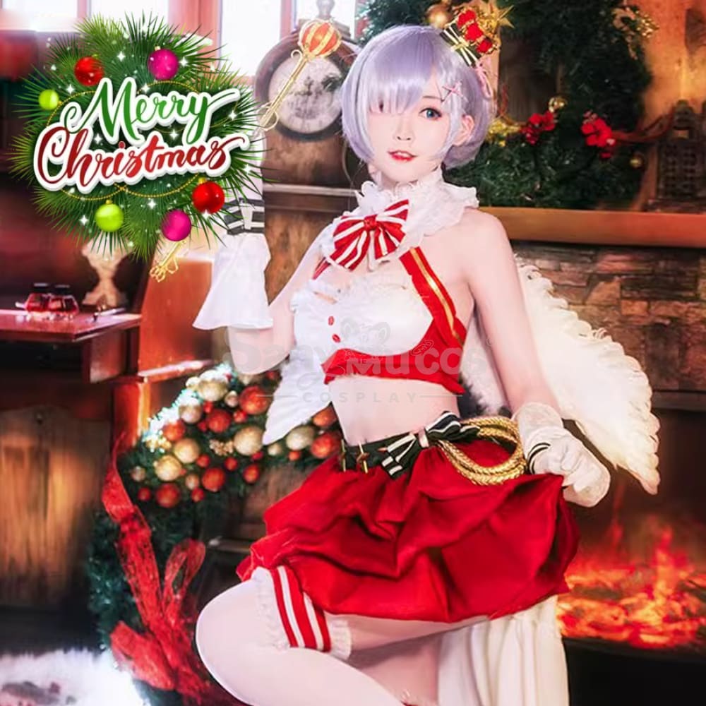 Anime Re Zero Cosplay Ram/Rem Christmas Costume Costumes