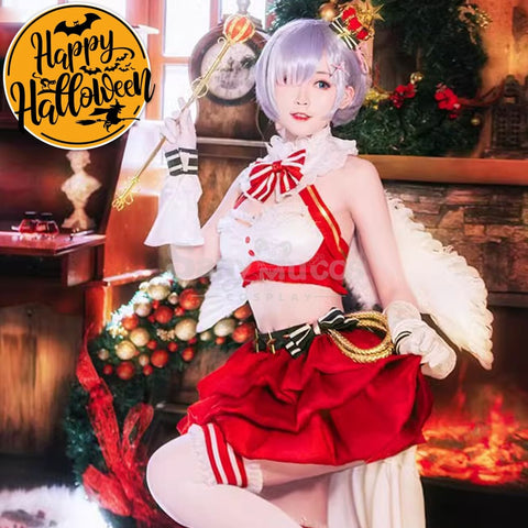 Anime Re Zero Cosplay Ram/Rem Christmas Costume Costumes
