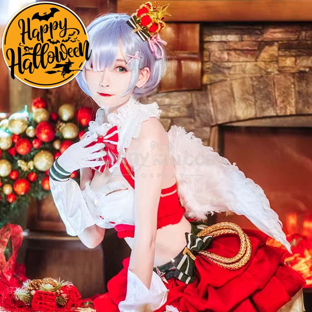 Anime Re Zero Cosplay Ram/Rem Christmas Costume Costumes
