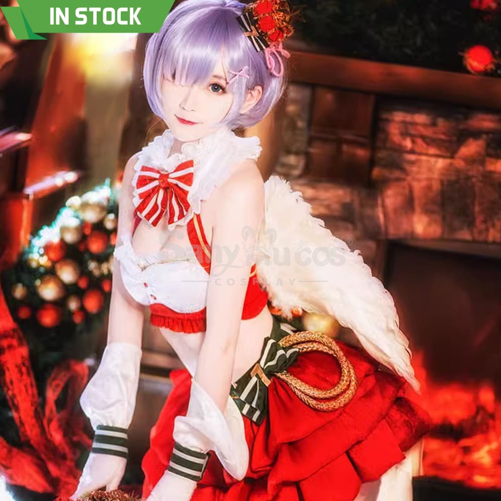 Anime Re Zero Cosplay Ram/Rem Christmas Costume Costumes