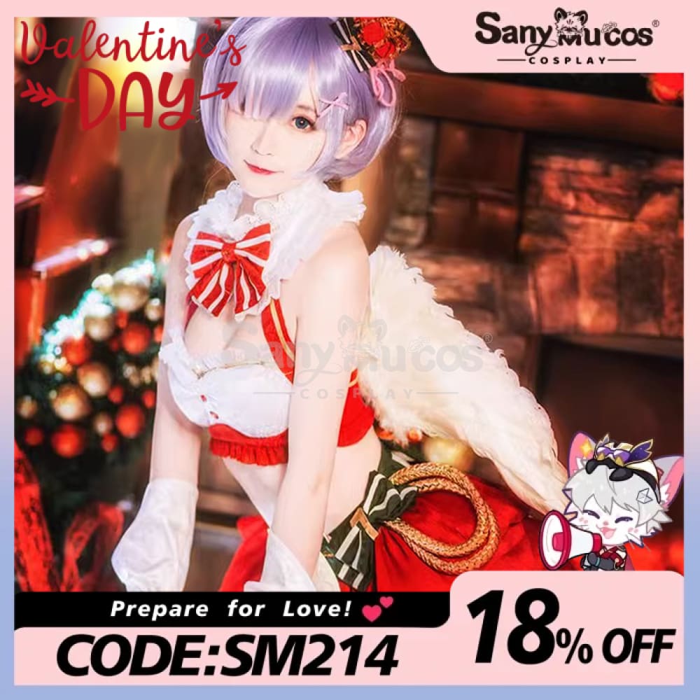 Anime Re Zero Cosplay Ram/Rem Christmas Costume Costumes