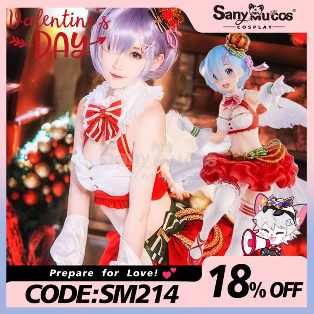 Anime Re Zero Cosplay Ram/Rem Christmas Costume Costumes