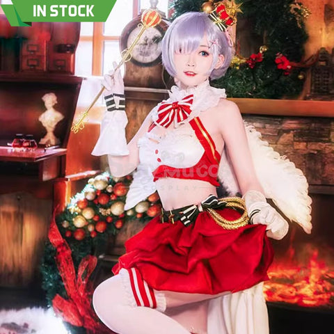 Anime Re Zero Cosplay Ram/Rem Christmas Costume Costumes