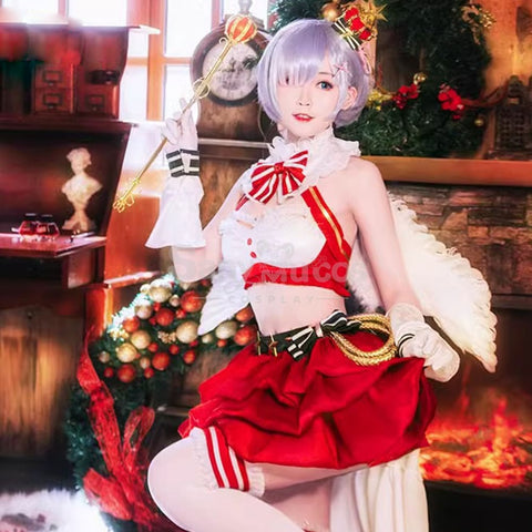 Anime Re Zero Cosplay Ram/Rem Christmas Costume Costumes