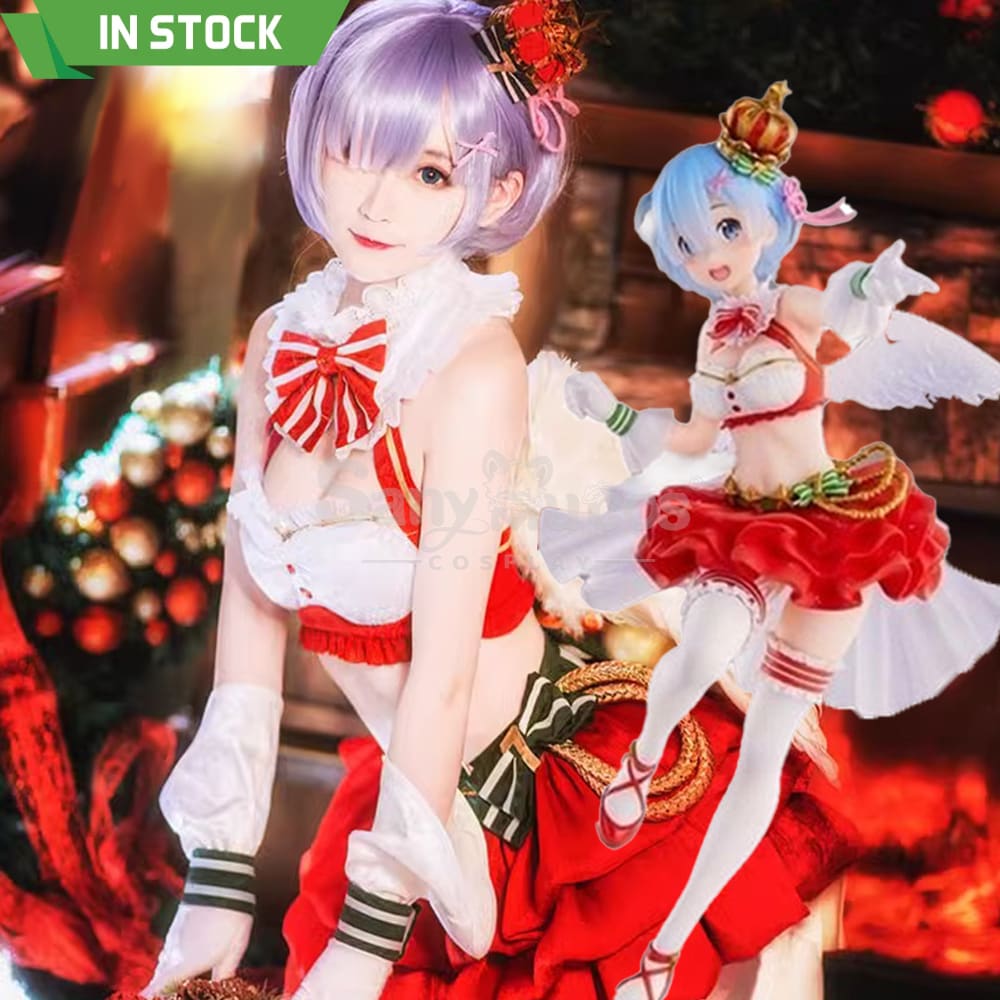 Anime Re Zero Cosplay Ram/Rem Christmas Costume Costumes