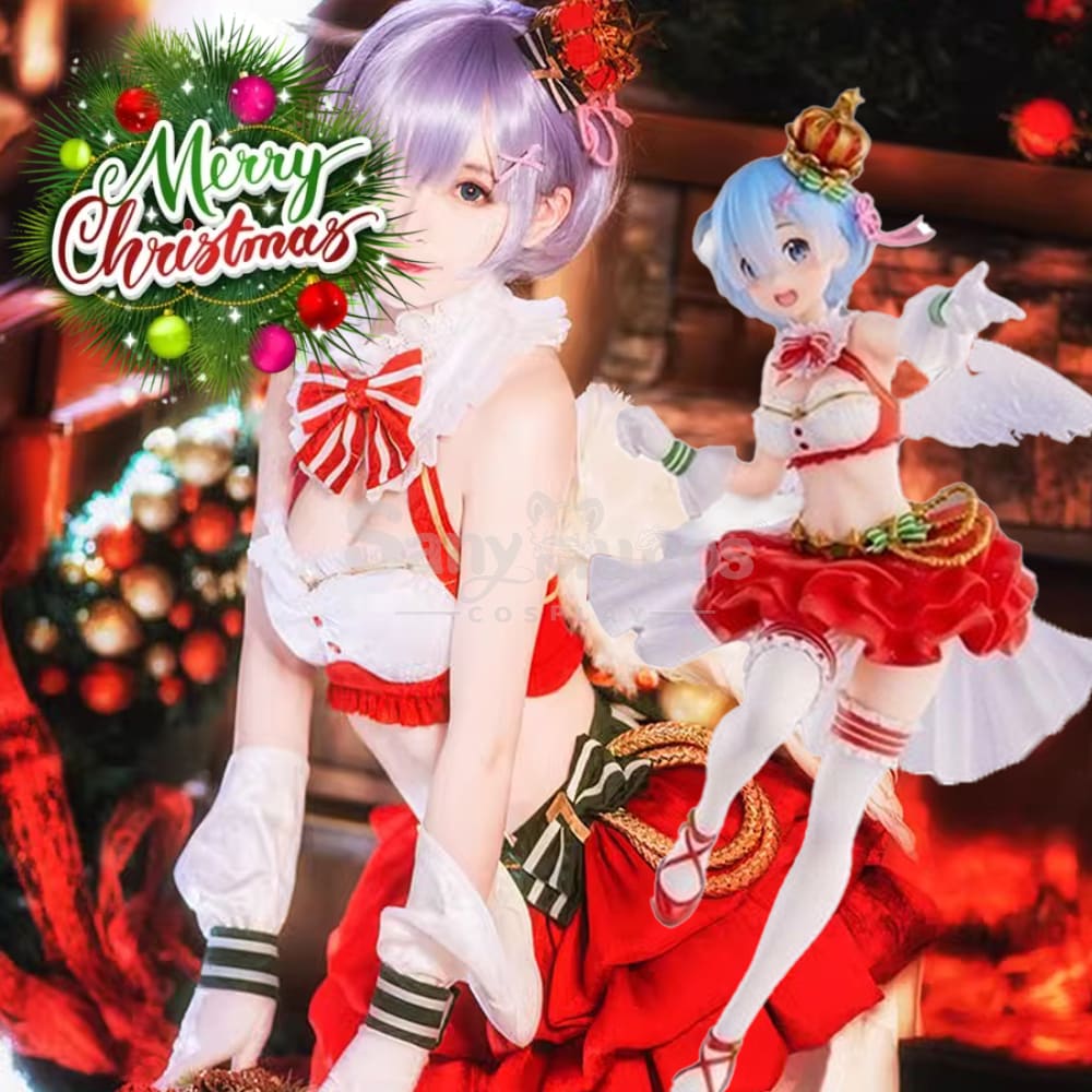 Anime Re Zero Cosplay Ram/Rem Christmas Costume Costumes