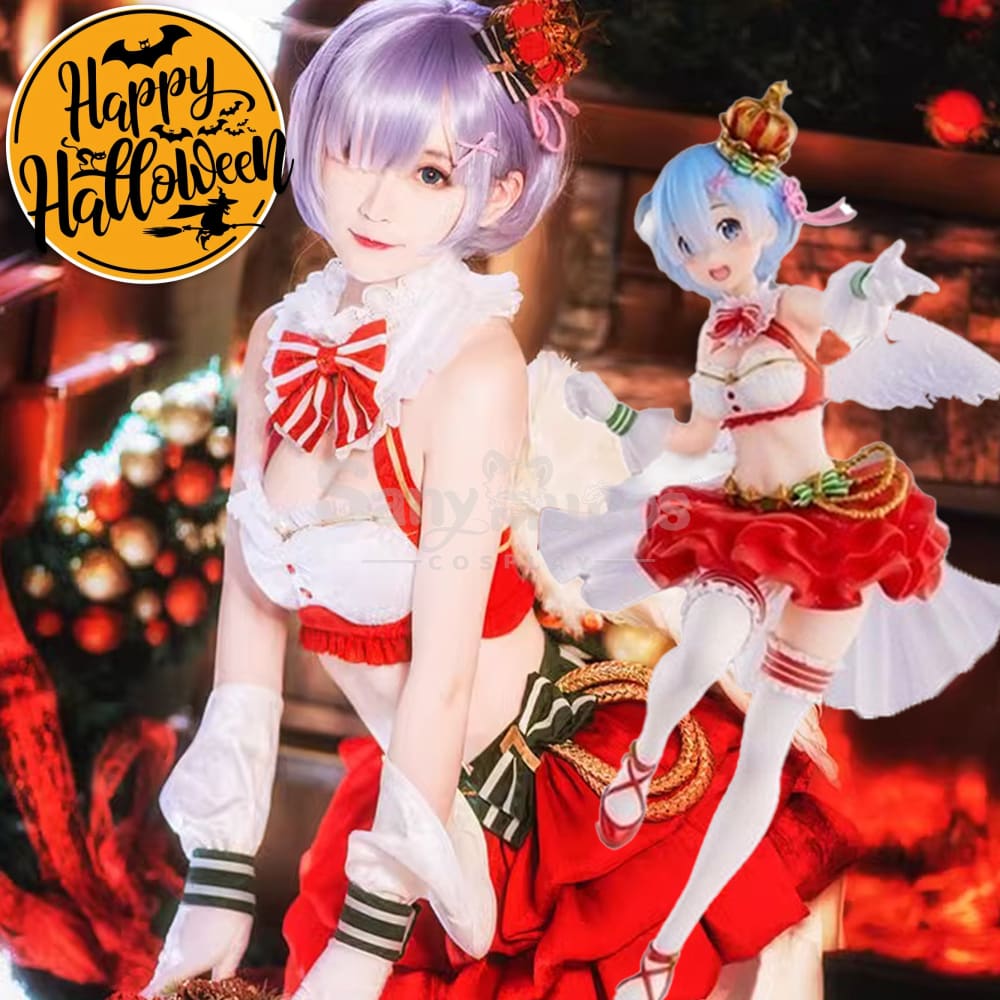 Anime Re Zero Cosplay Ram/Rem Christmas Costume Costumes