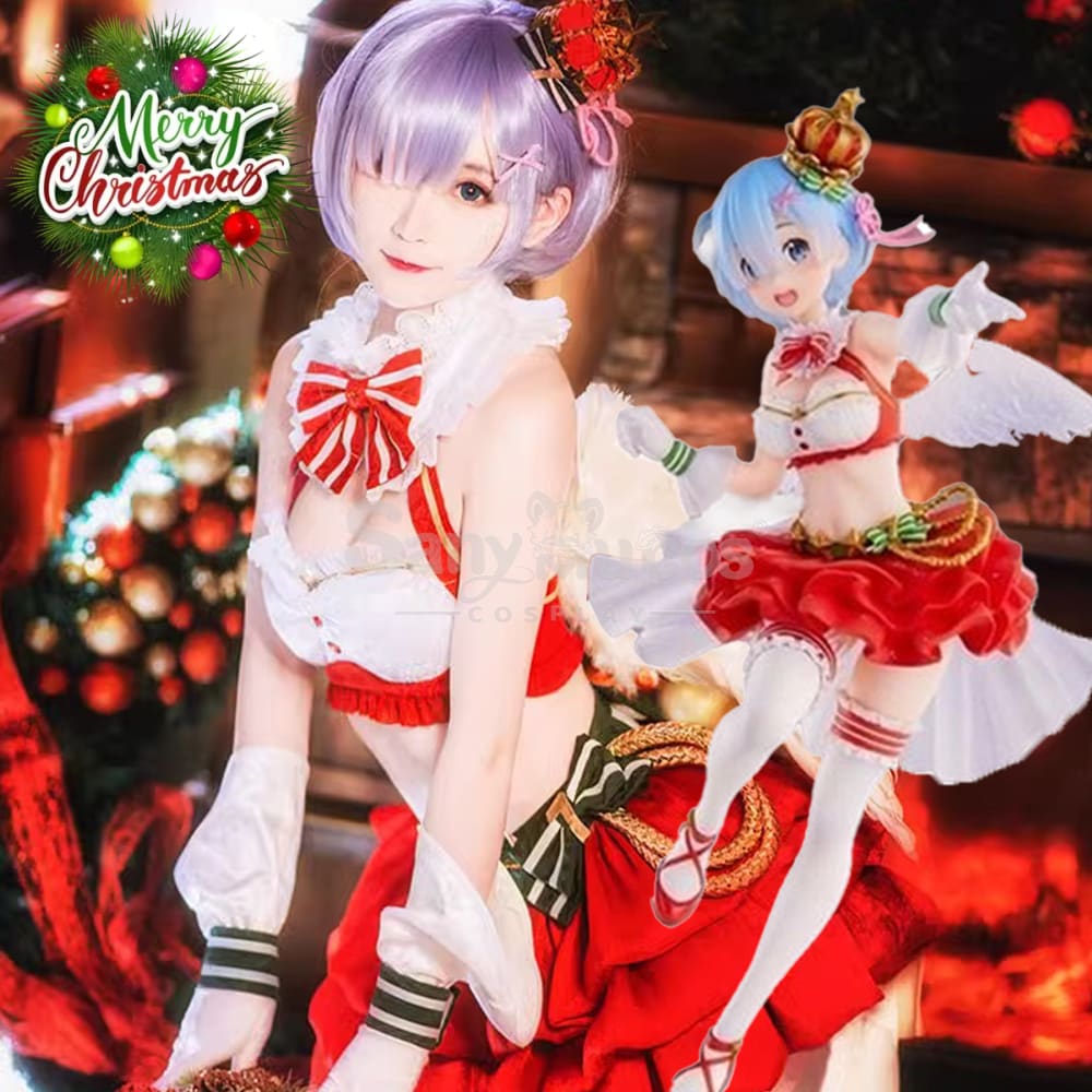 Anime Re Zero Cosplay Ram/Rem Christmas Costume Costumes