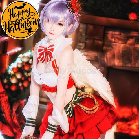 Anime Re Zero Cosplay Ram/Rem Christmas Costume Costumes