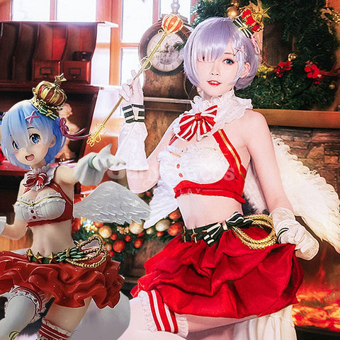 【In Stock】Anime Re Zero Cosplay Rem Christmas Cosplay Costume Cosplay Costumes